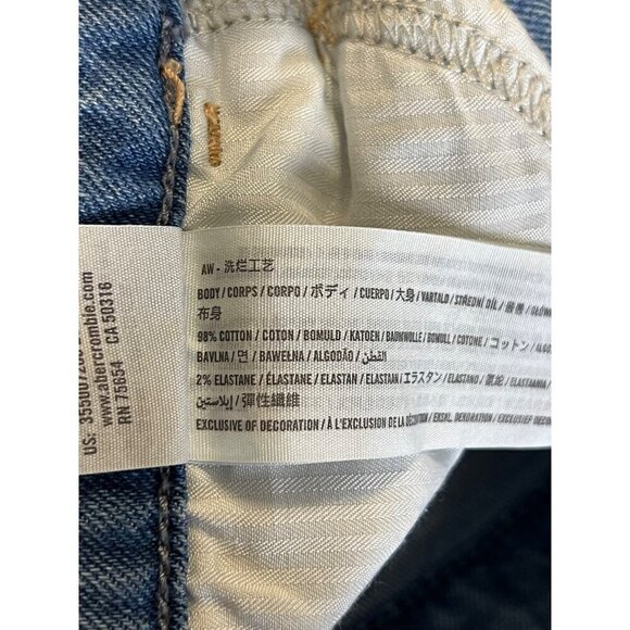 Hollister Ultra High Rise Mom Jeans 3 26 X 27Embroidery Flower Denim Zip EUC - Picture 9 of 9